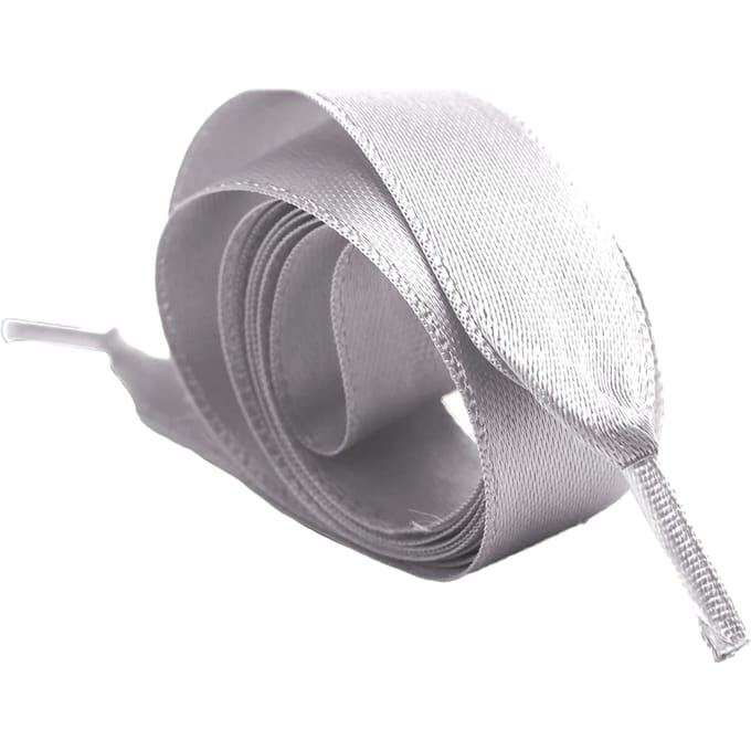 Superga Satijnen Schoenveters (Grijs Zilver)