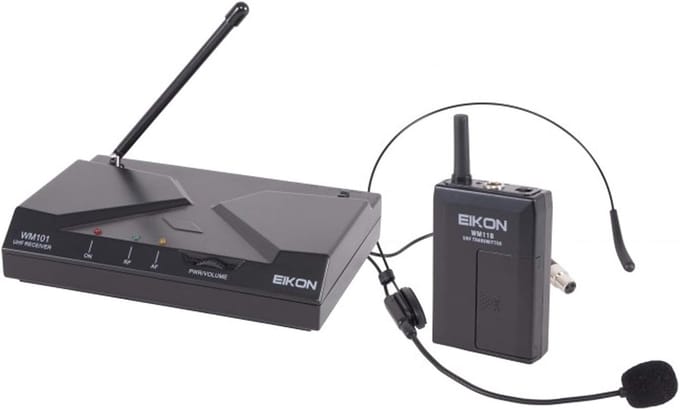 Draadloze Microfoon - Headset Microfoon - Optredens Presentaties - Vaste Frequentie UHF - 30 Meter Bereik