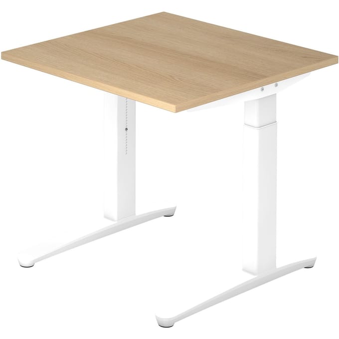 XTRA XB 8 WW | Bureau - 80 x 80 Eiken Tafelhoogte I In hoogte verstelbaar
