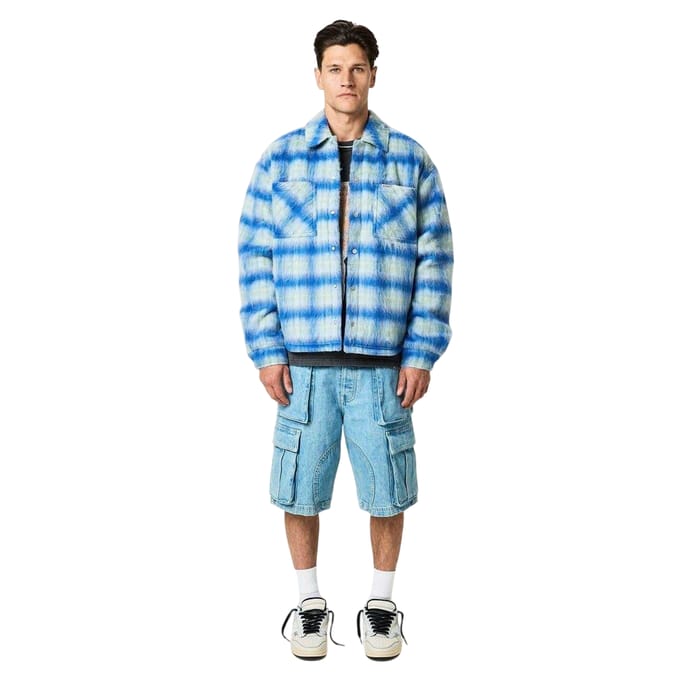 Represent Polyester overhemd met structuur voor heren (Elektrisch Blauw)