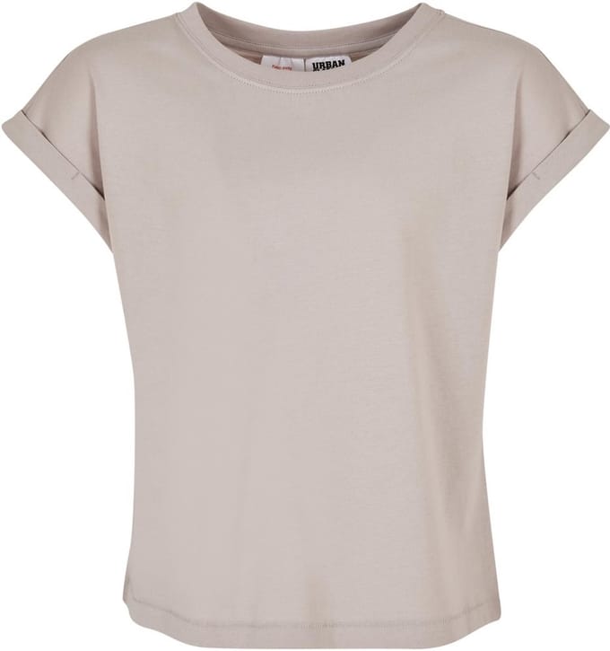 Urban Classics - Organic Extended Shoulder Kinder T-shirt - Kids 122/128 - Grijs