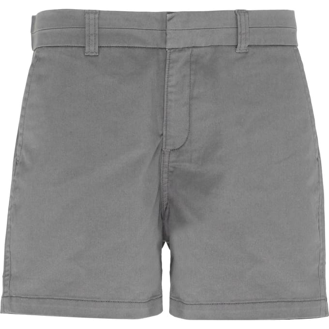 Asquith & Fox Dames/Dames Klassieke Fit Shorts (Leisteen)