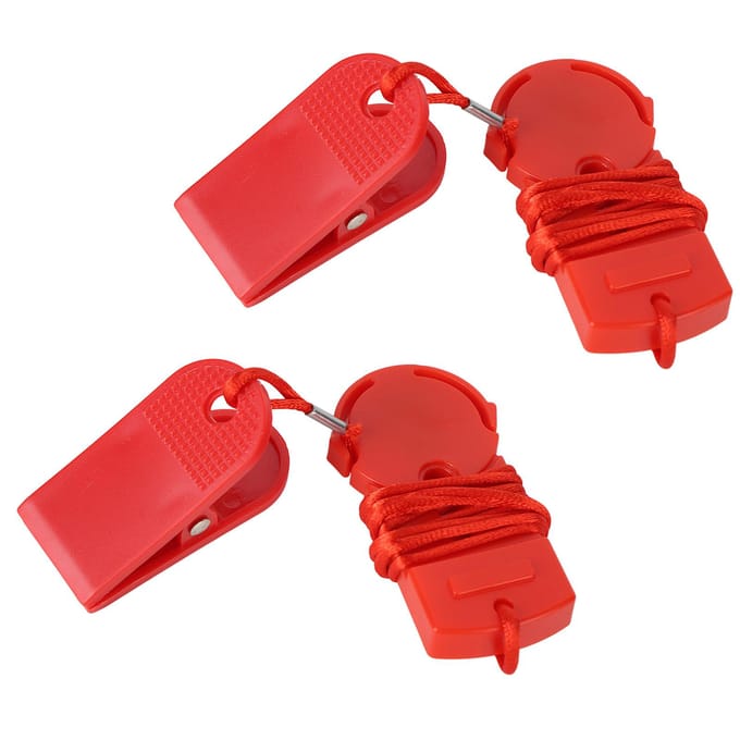 2 stuks loopband veiligheidssleutel lichtgewicht loopband veiligheidsklem rood loopband red