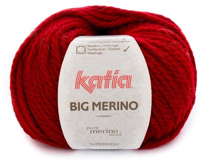 Katia Big Merino - 23 robijnrood - Wol/Acryl Garen