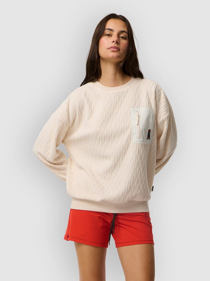Rip Curl S-series Jacquard Sweatshirt Beige S Vrouw