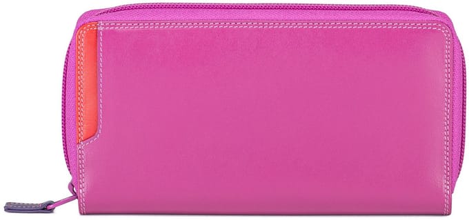 Mywalit Portemonnee RFID-bescherming Leder 20 cm - Dames - Horizontaal - sangria multi