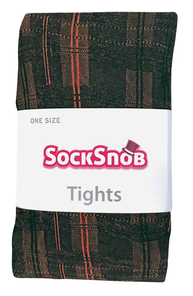 Sock Snob Dames80 denier ondoorzichtig patroon panty's - Skye Brown