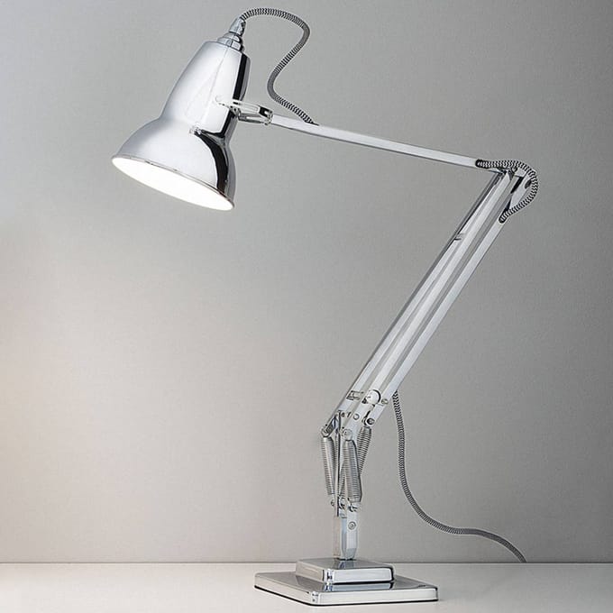 Anglepoise - Original 1227™ Bureaulamp - met tafelvoet - Ked - verchroomd - zilver
