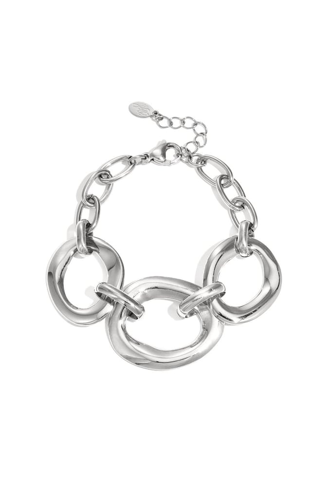 Armband met ronde statement stukken