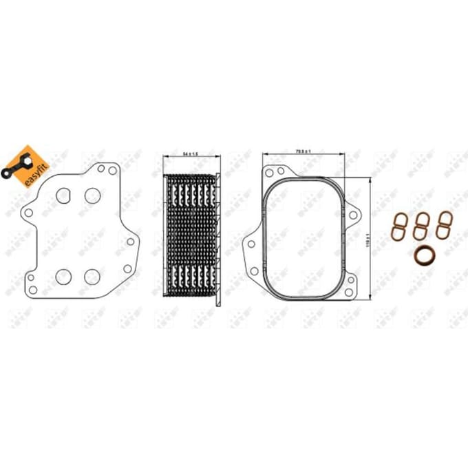 Olie radiator, motorolie  NRF 31267