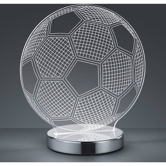 REALITY BALL - Tafellamp - Chroom - incl. 1x SMD 7 W - Snoerschakelaar - Instelbare lichtkleur - Niet dimbaar