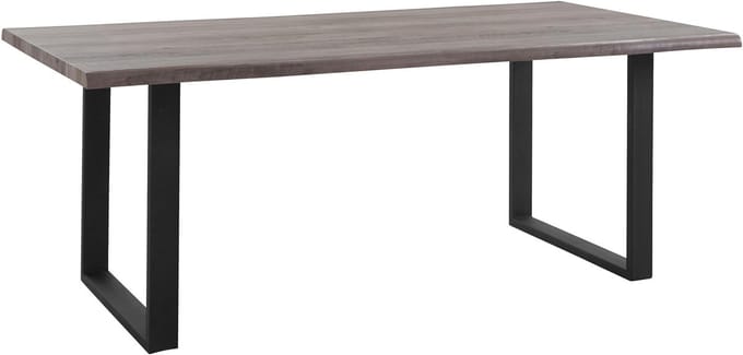 Eettafel - 200x100 cm - Grijs Houtlook