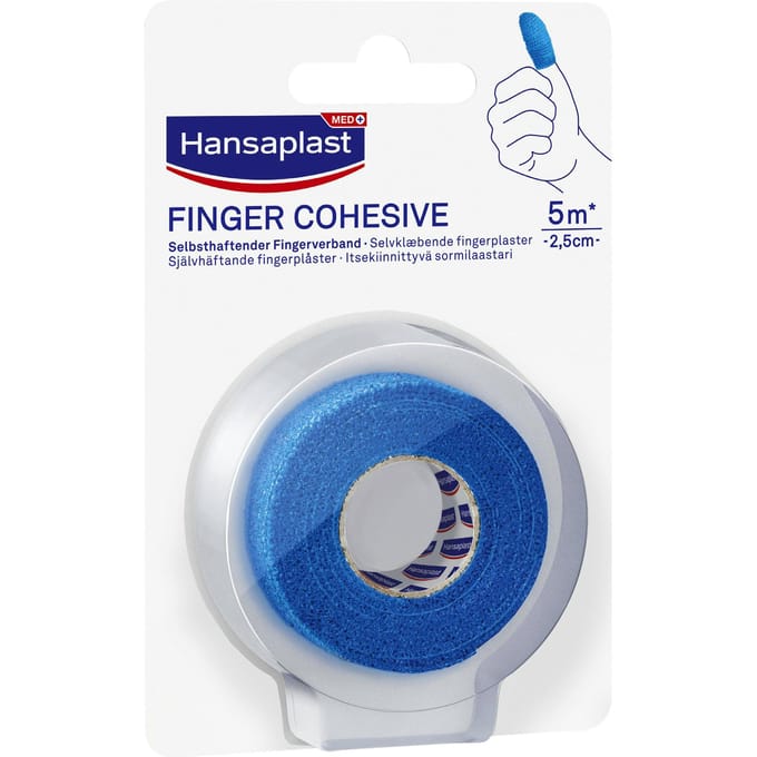 Hansaplast Finger Cohesive Blue 5 m x 2,5 cm 1 st