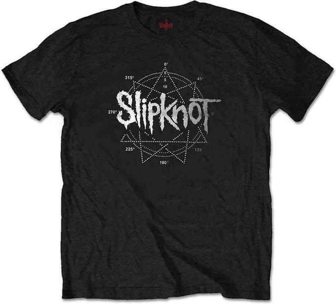 Slipknot - Logo Star Heren Tshirt - XL - Zwart