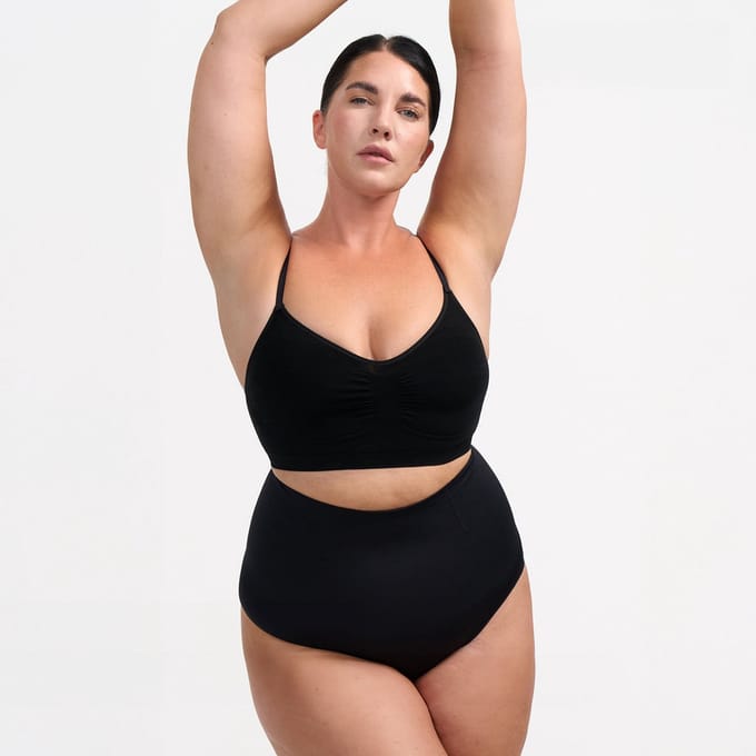 cfab - Corrigerende slip met hoge taille - Zwart - M/L