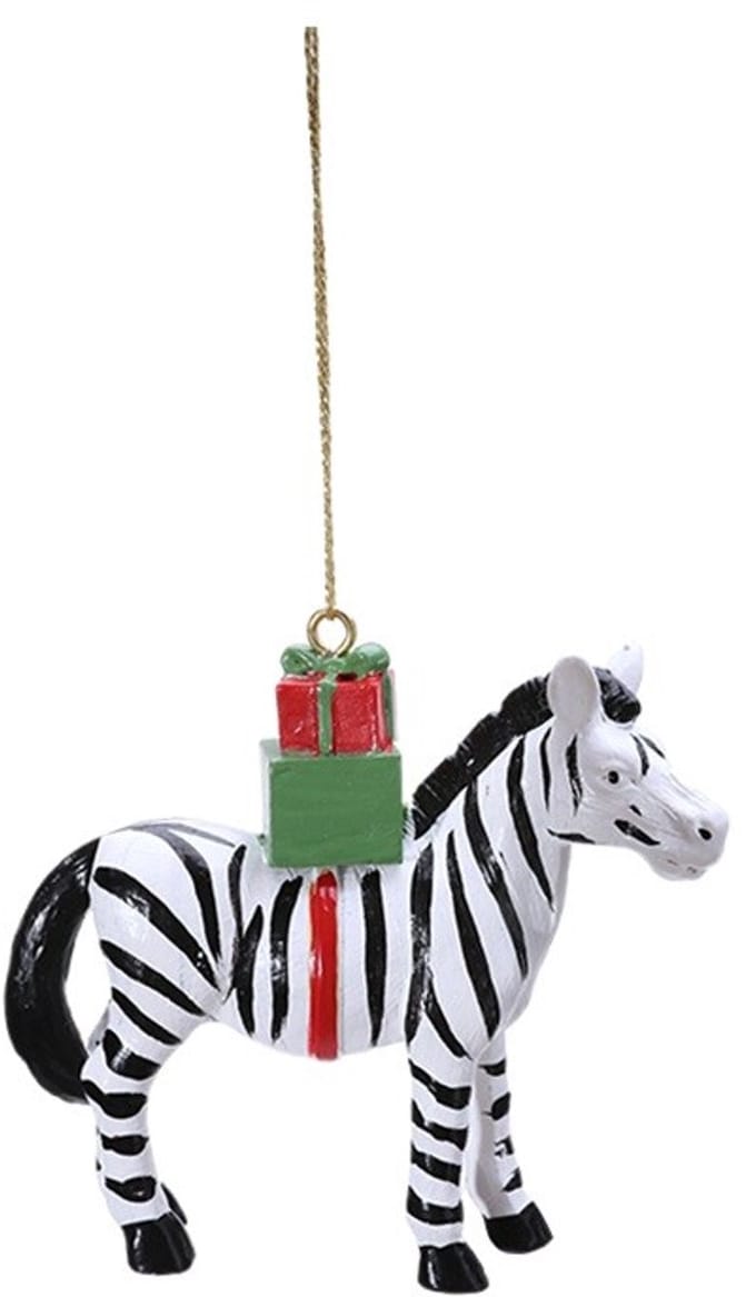 Hanger Zebra met cadeau