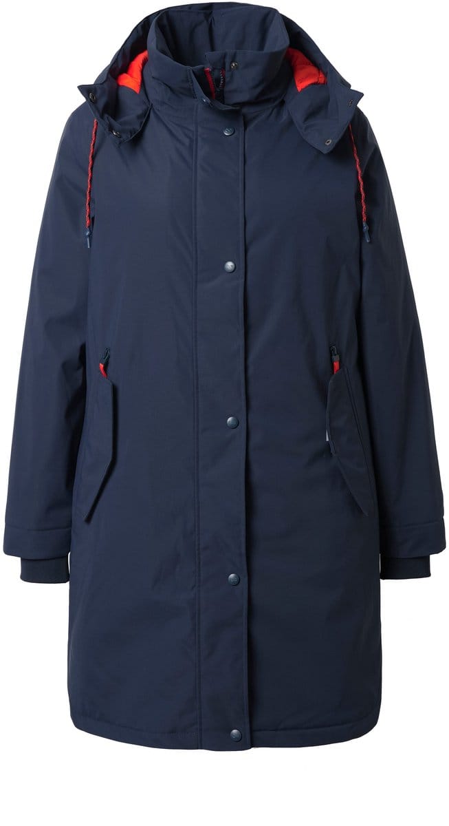 Laurasøn - Dames - Functionele jas all-seasonjas capuchon - Marine - Maat 40+