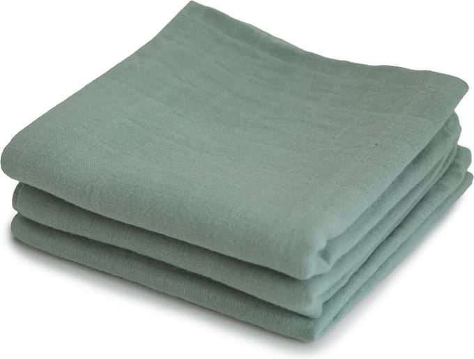 Mushie Multidoek Muslin Roman Green 3-Pack