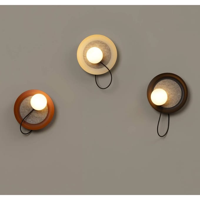 Milan Iluminación Milan Wire wandlamp Ø 24 cm nertskleurig