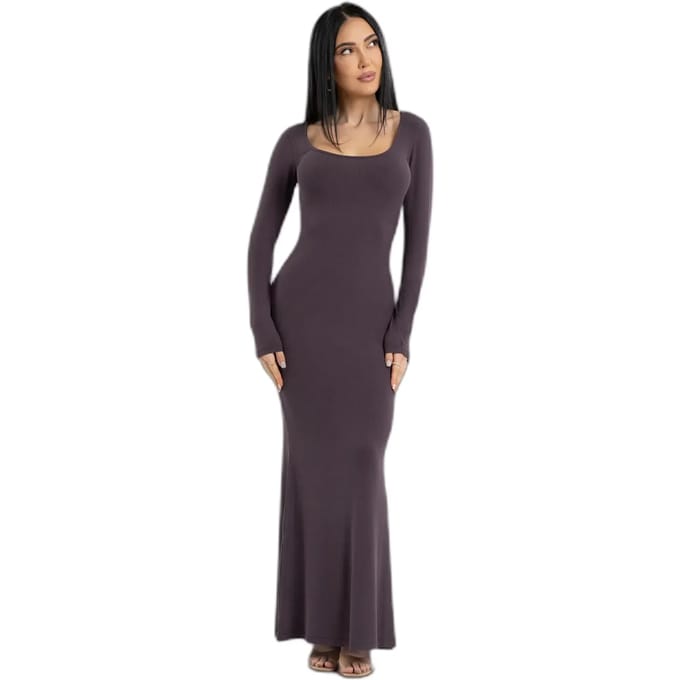 Damesjurk met lange mouwen Gym Glamour Flexi Maxi