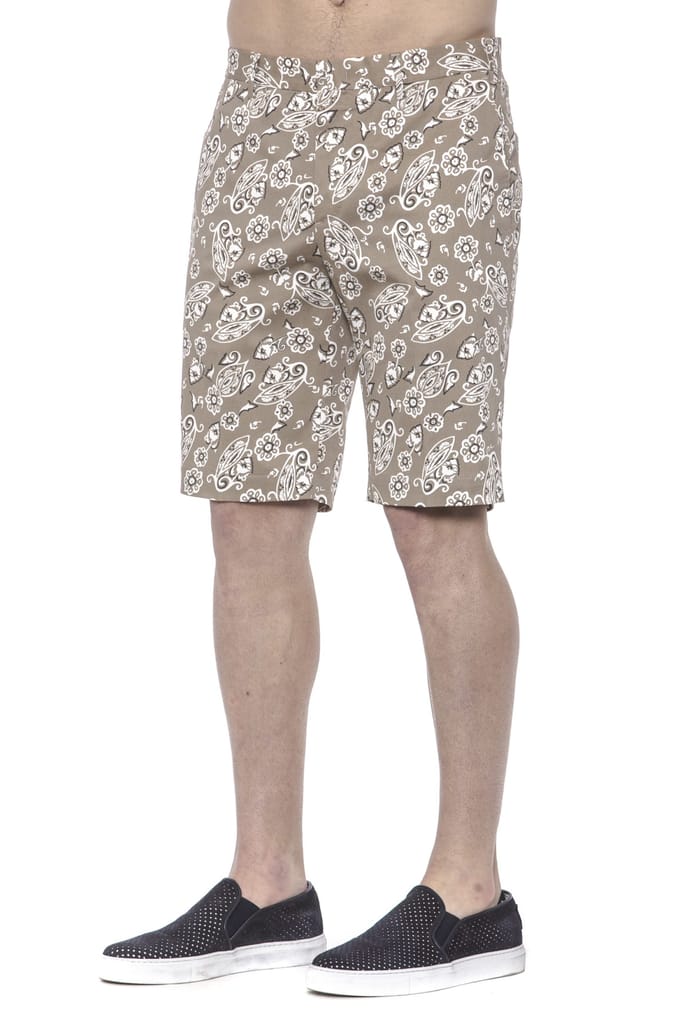 PT Torino Heren Short in beige katoen
