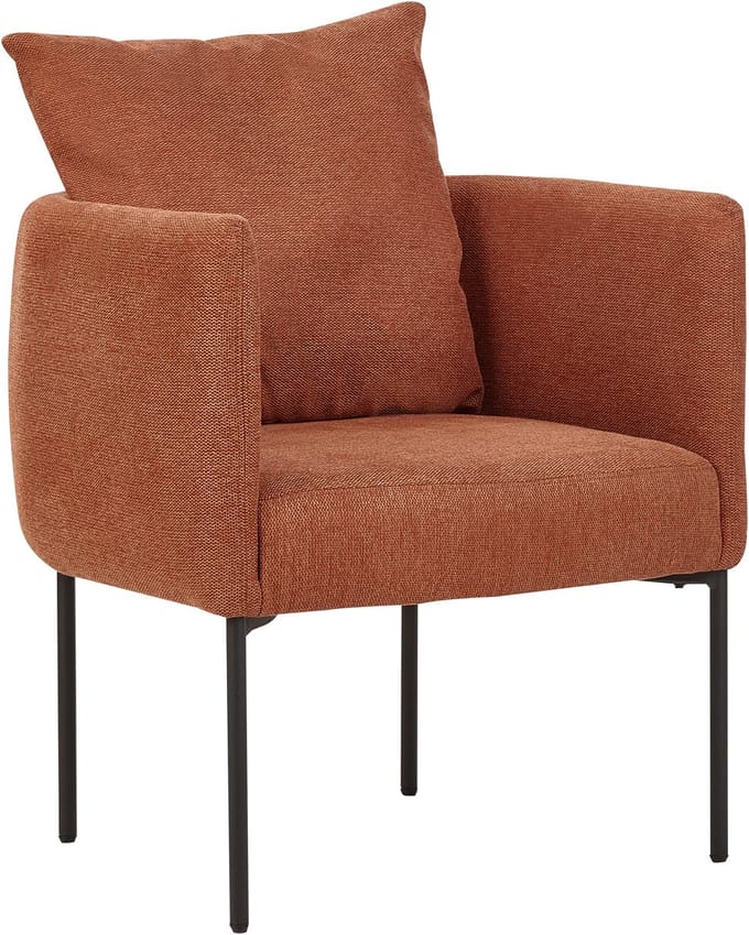 MALMOS - Fauteuil - Goudbruin - Kunstlinnen