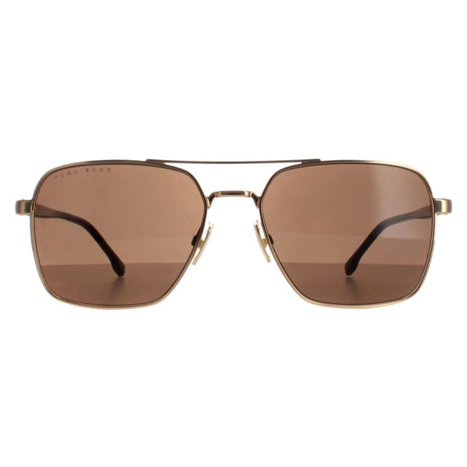 Hugo Boss Aviator Mannen Rose Gold Brown 1045/s/it