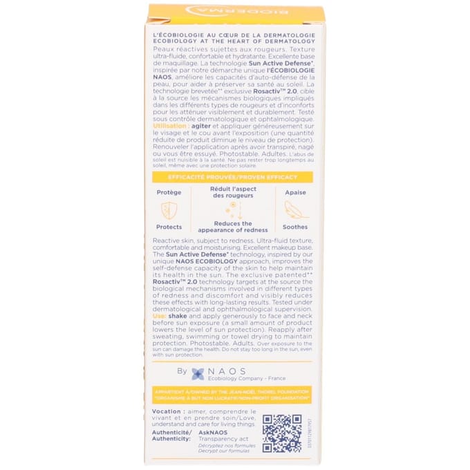 Bioderma Photoderm Ultra-Fluid AR+ SPF50+ Anti-Redness Sunscreen for Sensitive and Rosacea-Prone Skin 40ml