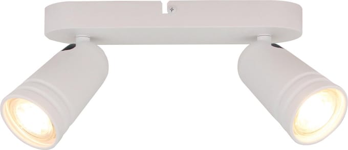 Chericoni Spero Plafondspot - 2 lichts - Ø6 cm - GU10 - Wit