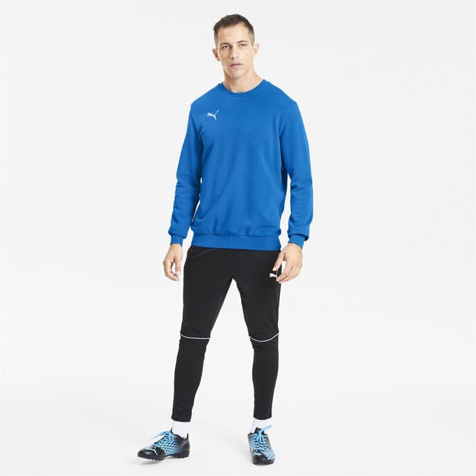 Puma Heren Crew Neck Regular Sweatshirt (Elektrisch blauwe limonade)