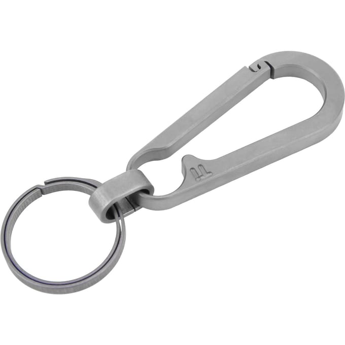 Lichtgewicht Titanium Legering Sleutelhanger Taille Hangende Sleutelhanger Buiten Klimmen SleutelhouderGrijs gray