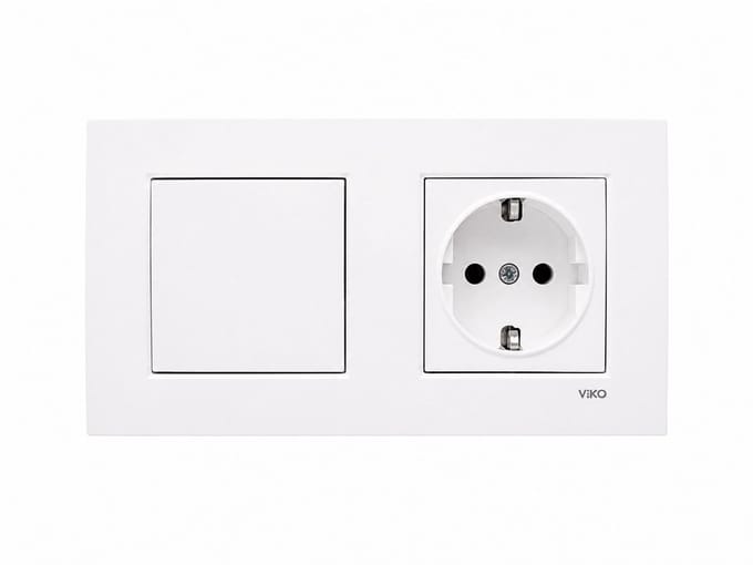 Panasonic Viko [Novella] - Schakelaar & Stopcontact combinatie - Wit - Inbouw