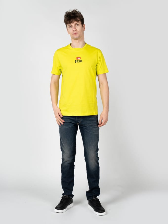 Diesel T-Shirt T-Just Mannen geel