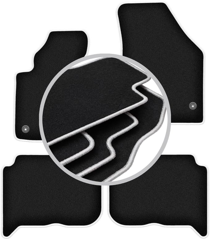 CARLUX-SILVER automatten voor: Volkswagen Touran I minivan (2004-2010)