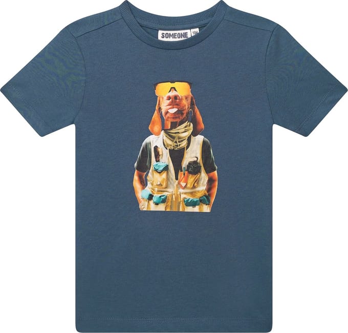 Someone ISAAC-SB-02-H Jongens T-shirt - JEANS BLUE