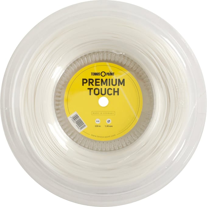 Tennis-Point Premium Touch Rol Snaren 220m-Wit