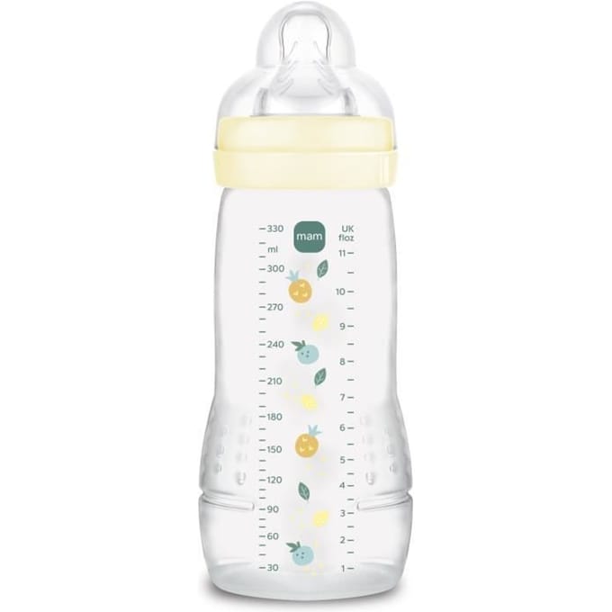 Fles - MAM BABY - Easy Active - +6 maanden - 330 ml - Speen flow X - Parel