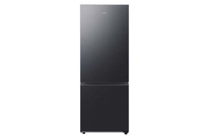 Samsung Koel-vriescombinatie 75cm breed AI Energy Mode 538L Black Stainless Steel