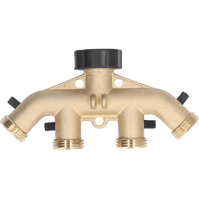 3 4in Slang Kraan Verdeelstuk Splitter 4-Weg Messing Pijp Split Connector Tuinslang DistributeurUS Standaard