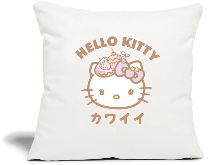 Hello Kitty Kawaii Stijlen Met Sterren Sierkussenhoes, 45 x 45 cm