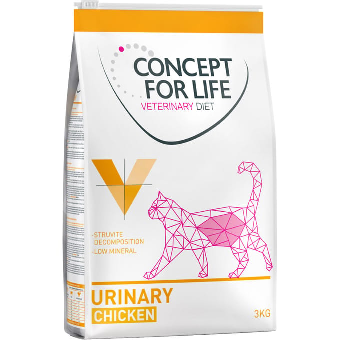 Voordeelpakket Concept for Life Veterinary Diet Kattenvoer 3 x 3 kg Urinary (3 x 3 kg)