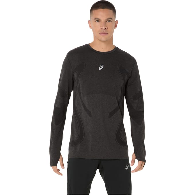 Road Seamless LS Hardloop T-shirt Heren Performance Black M