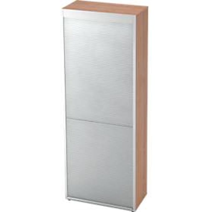 TOPAS LINE rolluikkast, verticaal, 6 dossierhoogtes, notendecor