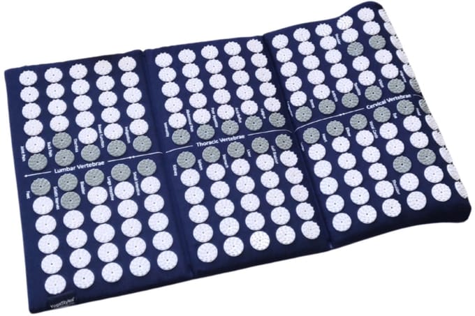 YogaStyles Spijkermat 3-Fold / Acupressuur mat donkerblauw