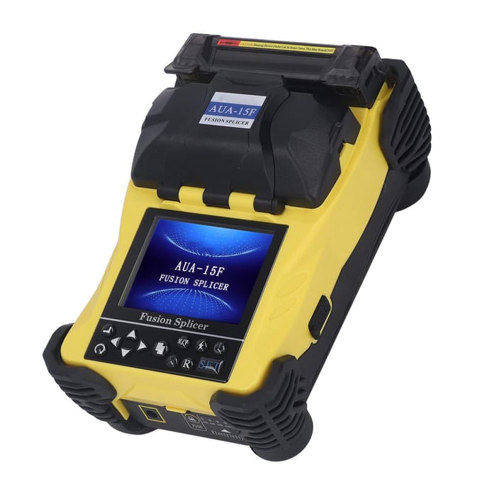 Glasvezel Lasapparaat LCD Display Draadkabel Hete Smelt Lasmachine 100‑240V US Stekker