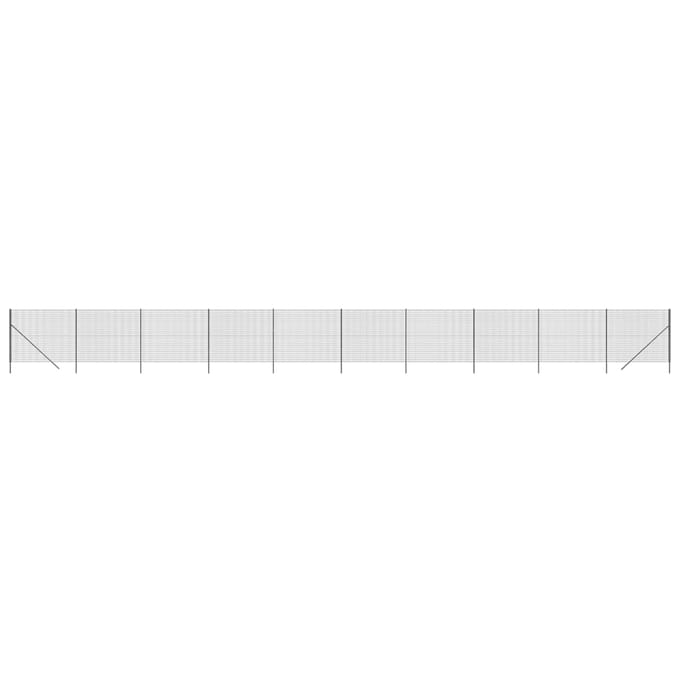 vidaXL - Draadgaashek - 1,4x25 - m - gegalvaniseerd - staal - antracietkleurig