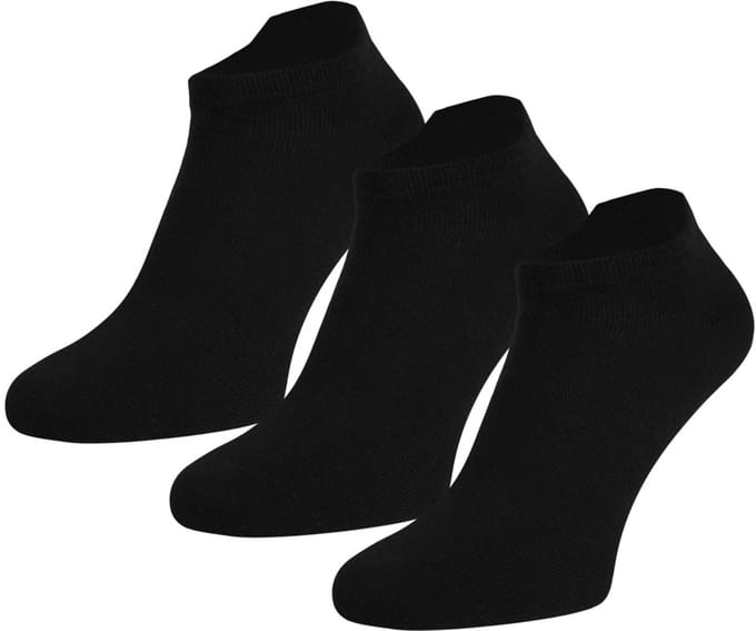 Teckel Sneakersokken 3 pack – Black – 47-50