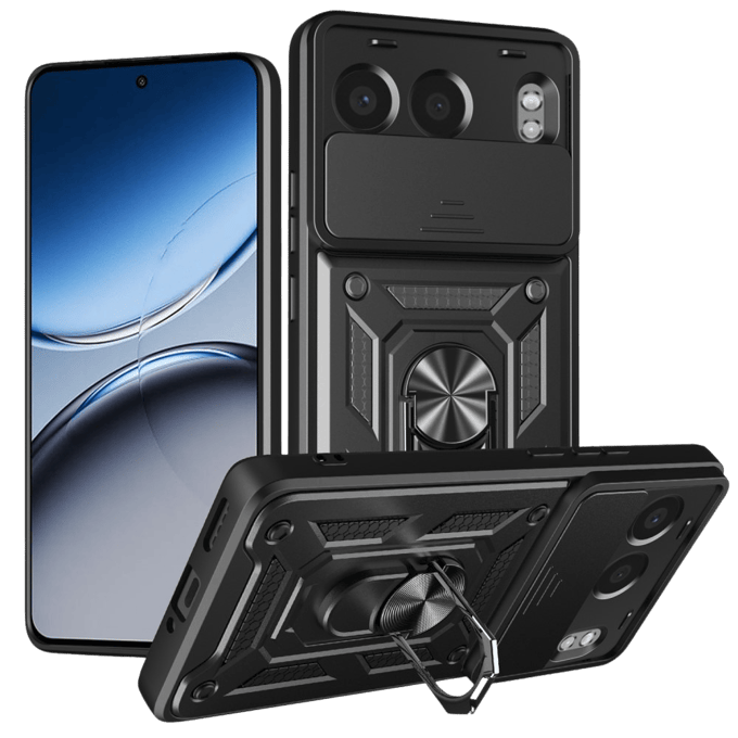 CaseBody OnePlus Nord 4 Shield Case met Camera-schuif Zwart