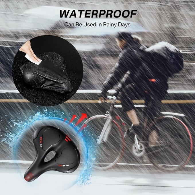 Comfortabel extra breed fietszadel voor optimaal rijcomfort