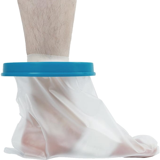 Arm Gipshoes Volwassene Waterdicht Herbruikbaar Been Hand Voet Enkel Knie Gips Foot white